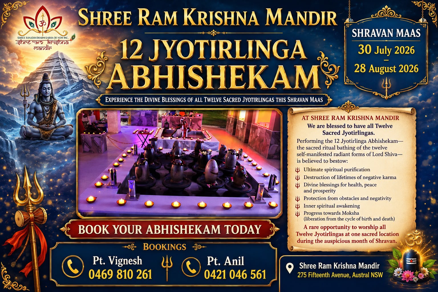 12 Jyotirlinga Abhishekam