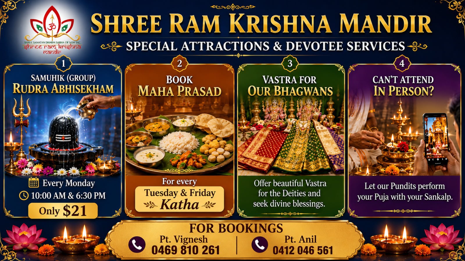 Special Attraction  & Devotee Services